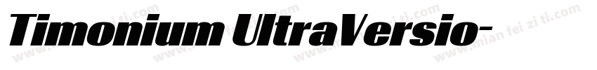 Timonium UltraVersio字体转换